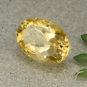 Citrino Laranja Dourada Natural 6.36ct, oval, VVS