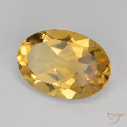 Citrino Laranja Dourado Profundo Natural 5.55ct, oval, VVS-VS