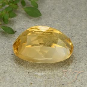 Citrino Dourado Médio-claro Natural 6.40ct, oval, VVS