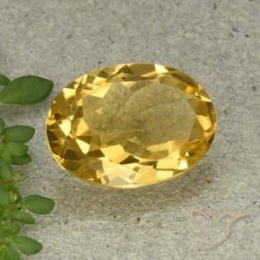 Citrino Dourado Médio-claro Natural 5.06ct, oval, VVS-VS