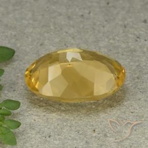 Citrino Dourado Médio-claro Natural 5.06ct, oval, VVS-VS