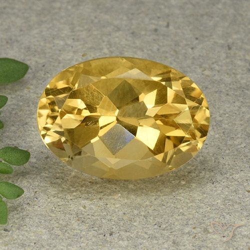 6.16ct Natural Dourado médio Citrino, oval, VVS-VS
