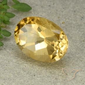 Citrino Dourado médio Natural 6.16ct, oval, VVS-VS