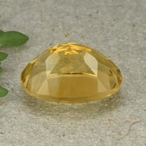 Citrino Dourado médio Natural 6.16ct, oval, VVS-VS