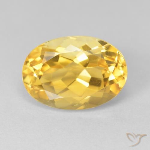 6.84ct Natural ouro médio Citrino, oval, VVS-VS