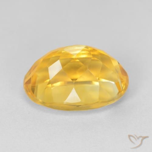 Citrino ouro médio Natural 6.84ct, oval, VVS-VS