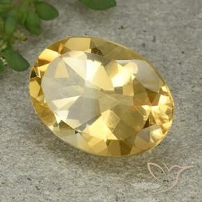 Citrino Dourado médio Natural 5.07ct, oval, VVS-VS