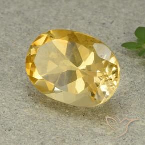 Citrino Laranja Dourada Natural 5.43ct, oval, VVS-VS