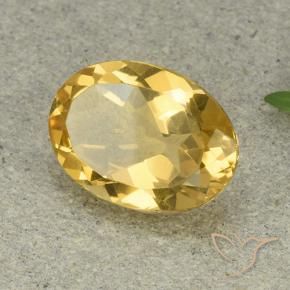 Citrino Laranja Dourada Natural 4.79ct, oval, VVS-VS