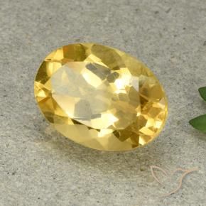 Citrino Dourado médio Natural 5.73ct, oval, VVS-VS