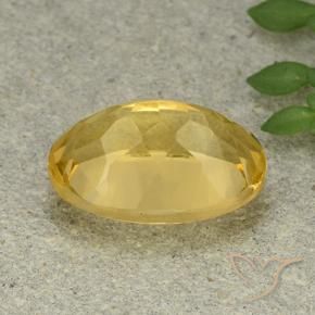 Citrino Dourado médio Natural 5.73ct, oval, VVS-VS