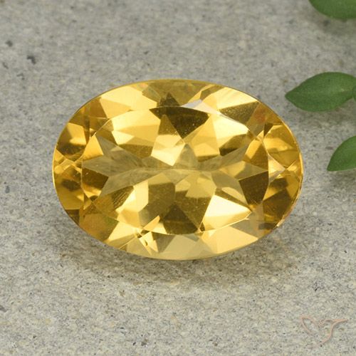5.43ct Natural Laranja Dourada Citrino, oval, VVS-VS
