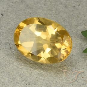 Citrino Laranja Dourada Natural 5.43ct, oval, VVS-VS