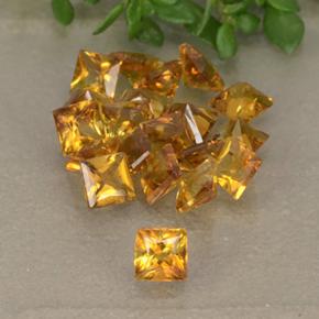 Pedras preciosas de Citrino Amarelo natural de 2.32 ct, Quadrado, VS