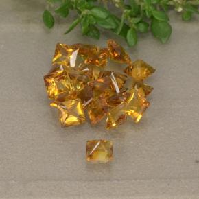 Pedras preciosas de Citrino Amarelo natural de 2.32 ct, Quadrado, VS