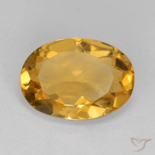 4.68ct Natural Laranja Dourado Profundo Citrino, oval, VVS-VS