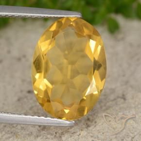 Citrino Dourado Escuro Natural 3.91ct, oval, VVS-VS