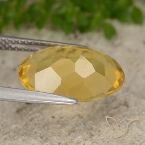 Citrino Dourado Escuro Natural 3.91ct, oval, VVS-VS
