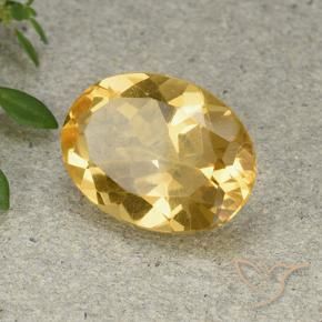Citrino Dourado Médio-claro Natural 4.46ct, oval, VVS-VS