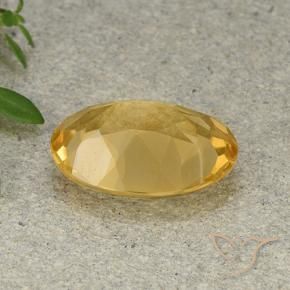 Citrino Dourado Médio-claro Natural 4.46ct, oval, VVS-VS