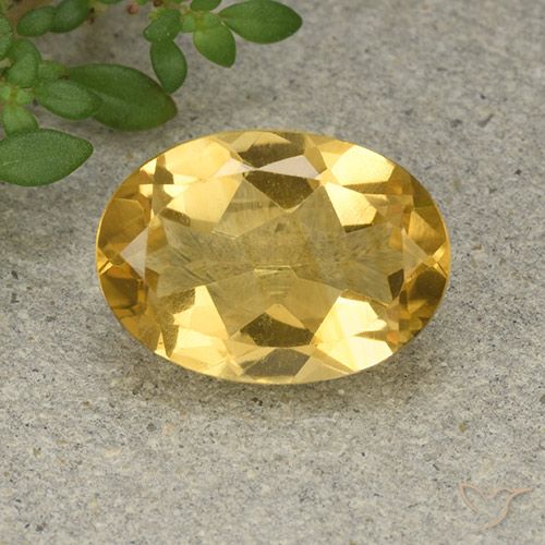 5.18ct Natural Laranja Dourada Citrino, oval, VVS-VS