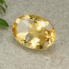 Citrino Laranja Dourada Natural 5.00ct, oval, VVS-VS