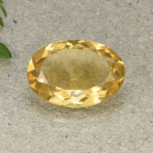 4.58ct Natural Laranja Dourada Citrino, oval, VVS-VS
