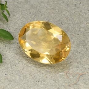 Citrino Laranja Dourada Natural 4.41ct, oval, VVS-VS