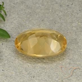 Citrino Laranja Dourada Natural 4.41ct, oval, VVS-VS