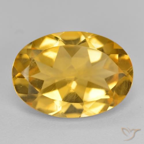 5.08ct Natural Laranja Dourado Profundo Citrino, oval, VVS-VS