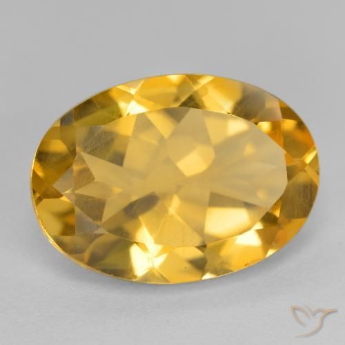Citrino Laranja Dourado Profundo Natural 5.08ct, oval, VVS-VS