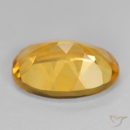 Citrino Laranja Dourado Profundo Natural 5.08ct, oval, VVS-VS