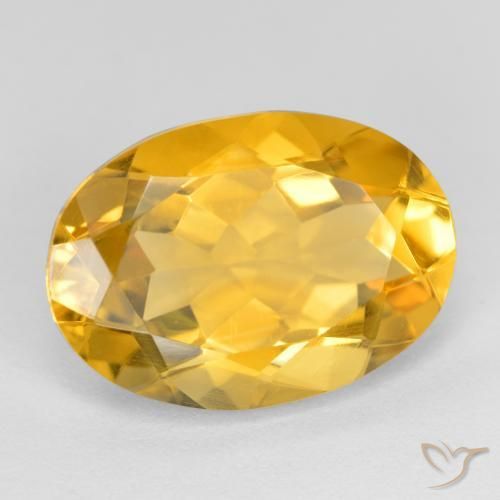Citrino Dourado médio Natural 4.83ct, oval, VVS-VS