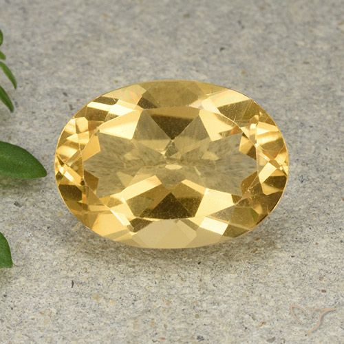 5.52ct Natural Dourado claro Citrino, oval, VVS-VS