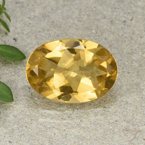 4.67ct Natural Laranja Dourada Citrino, oval, VVS-VS