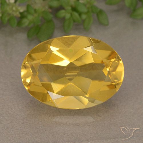 5.01ct Natural Laranja Dourada Citrino, oval, VVS-VS