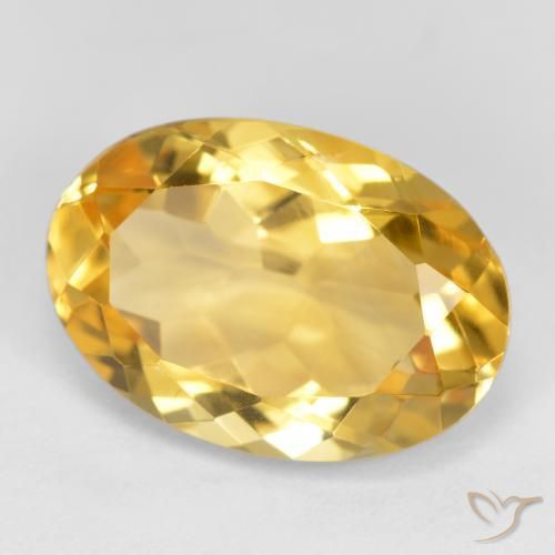 Citrino Laranja Dourada Natural 5.30ct, oval, VVS