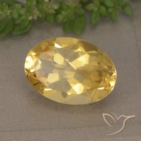 Citrino ouro profundo Natural 5.46ct, oval, VVS-VS