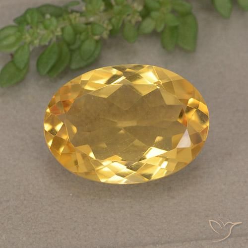 4.89ct Natural Dourado Escuro Citrino, oval, VVS-VS