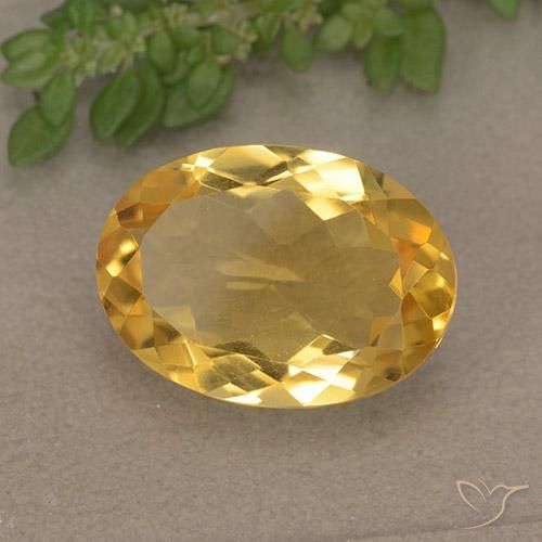 Citrino Dourado Escuro Natural 4.89ct, oval, VVS-VS