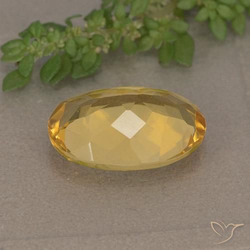 Citrino Dourado Escuro Natural 4.89ct, oval, VVS-VS