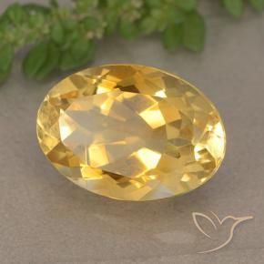 Citrino Laranja Dourada Natural 5.65ct, oval, VVS