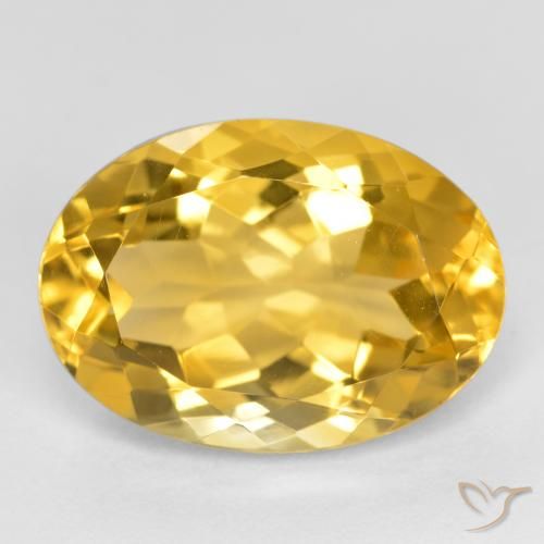5.37ct Natural Dourado médio Citrino, oval, VVS