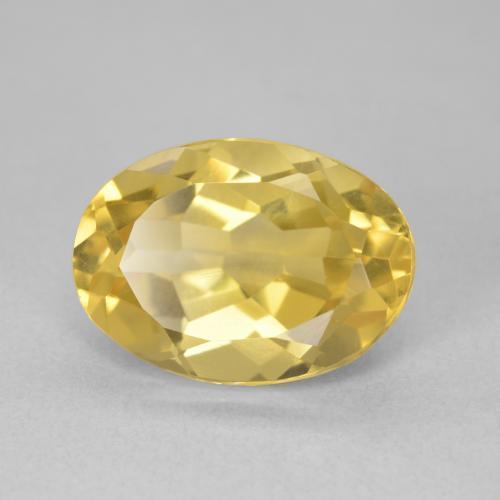 Citrino Dourado médio Natural 6.51ct, oval, VVS