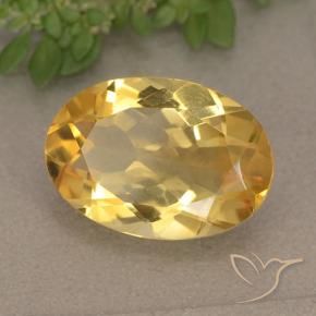 Citrino Laranja Dourada Natural 4.38ct, oval, VVS