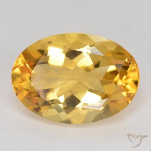 5.42ct Natural Laranja Dourado Profundo Citrino, oval, VVS
