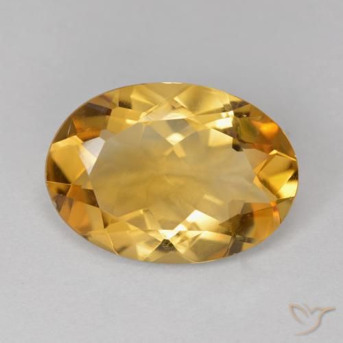 4.19ct Natural Laranja Dourada Citrino, oval, VVS-VS