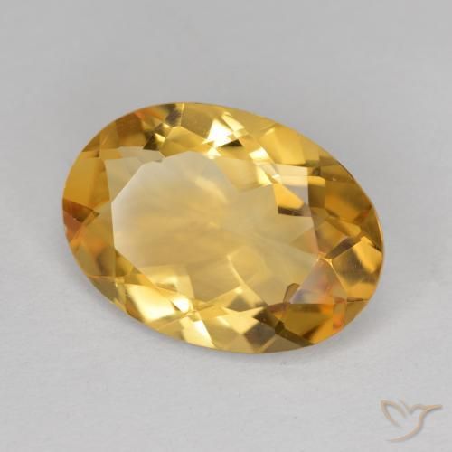 Citrino Laranja Dourada Natural 4.19ct, oval, VVS-VS