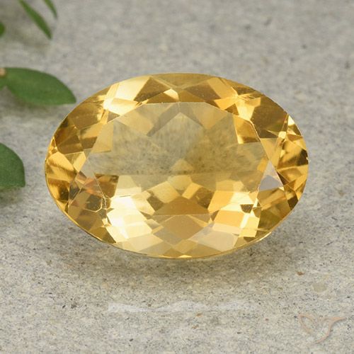 5.44ct Natural Dourado médio Citrino, oval, VVS-VS