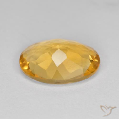 Citrino Laranja Dourado Profundo Natural 4.01ct, oval, VVS-VS